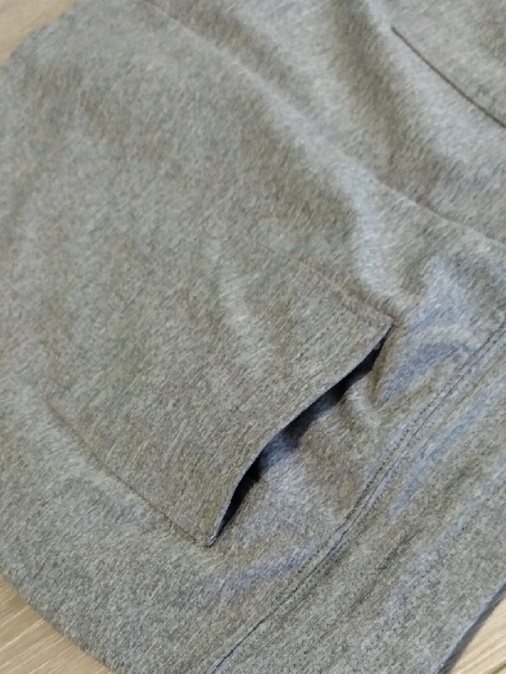 Tangerine Heather Gray Drawstring Mini Skirt with Zip Pockets - Picture 8 of 15